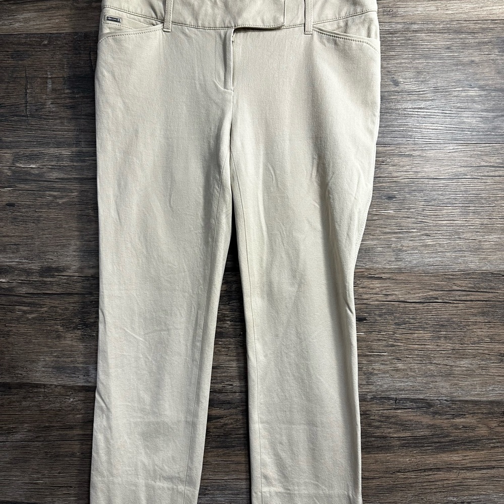 White House Black Market Khaki Tan‎ Cropped Pants